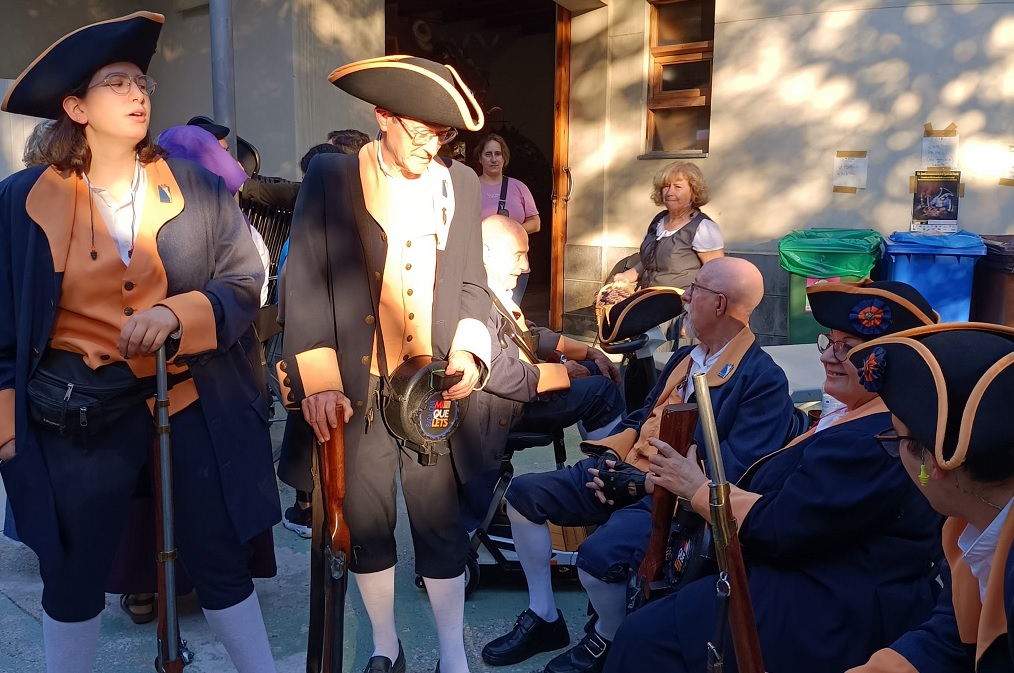 Abans de la batalla a la recreació La Guerra del Francès a Santa Coloma de Gramenet