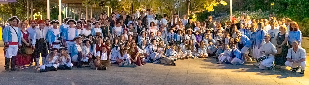 Foto participants a la recreació La Guerra del Francès a Santa Coloma de Gramenet foto de Pedro José Justicia