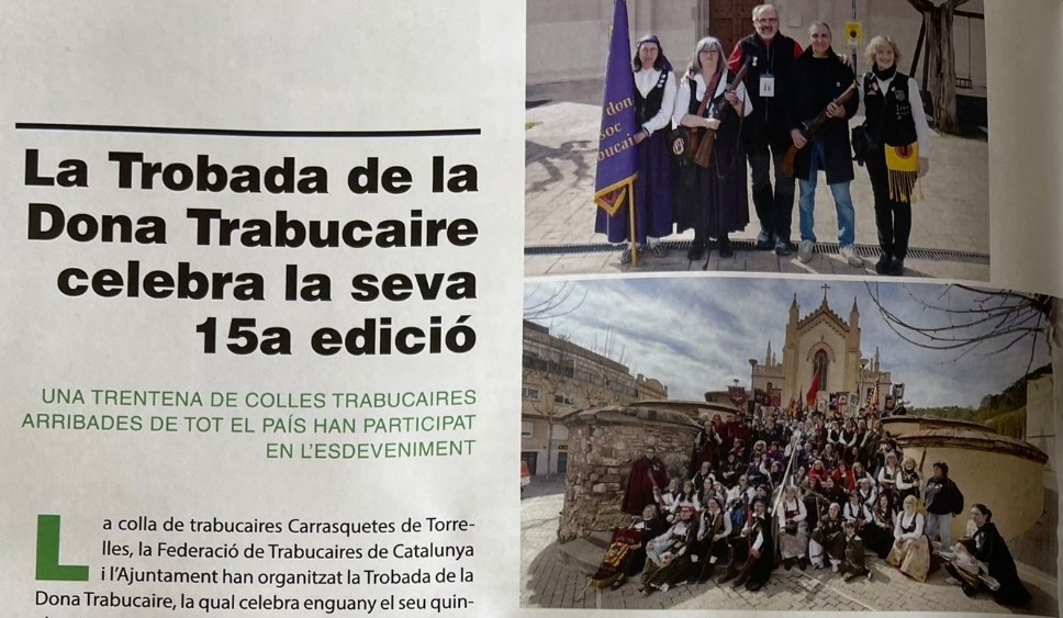 Retall de premsa 15a Trobada Dona trabucaire 2024 a Torrelles de Llobregat