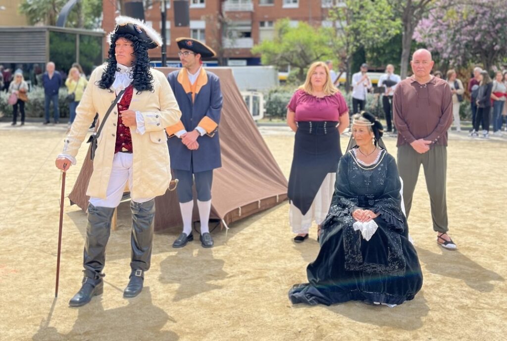 04-05-2025 Festes de Maig -Miquelets Passejant per la història- El malvolgut Duc de Berwick amb la reina Juana de Castella - Foto de Bart Sánchez