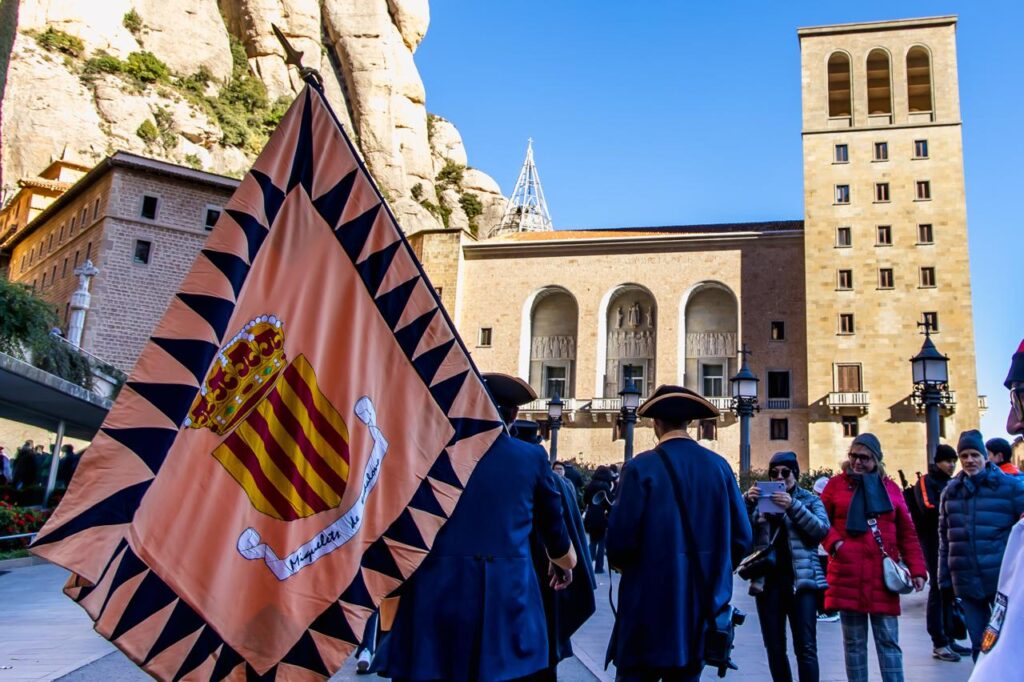22-11-2025 Commemoració del mil.lenari de Montserrat - La bandera de Miquelets
