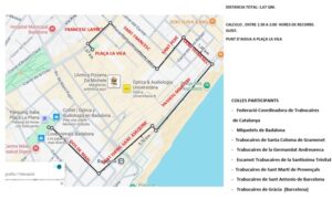 2026-05-03 Festes de Maig de Badalona - Cercavila trabucaire - Recorregut i llistat colles participants